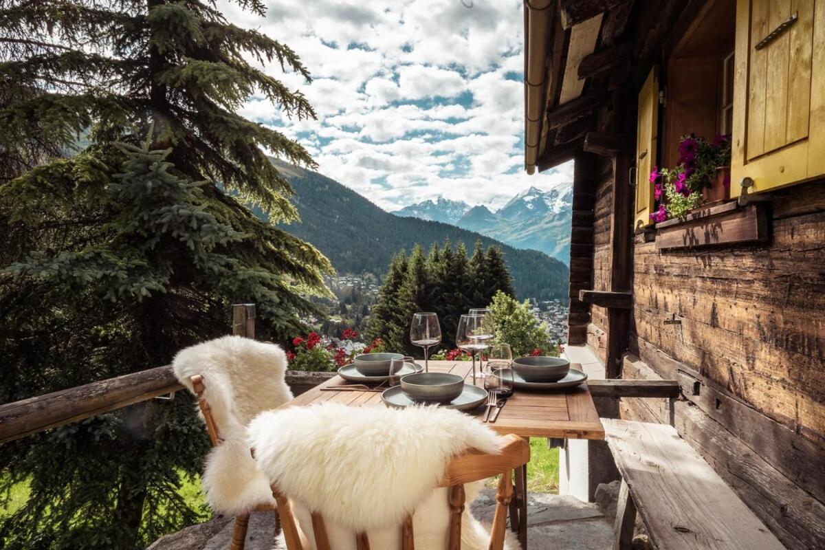 Cosy Chalet With Panoramic Views In Verbier Pension Buitenkant foto